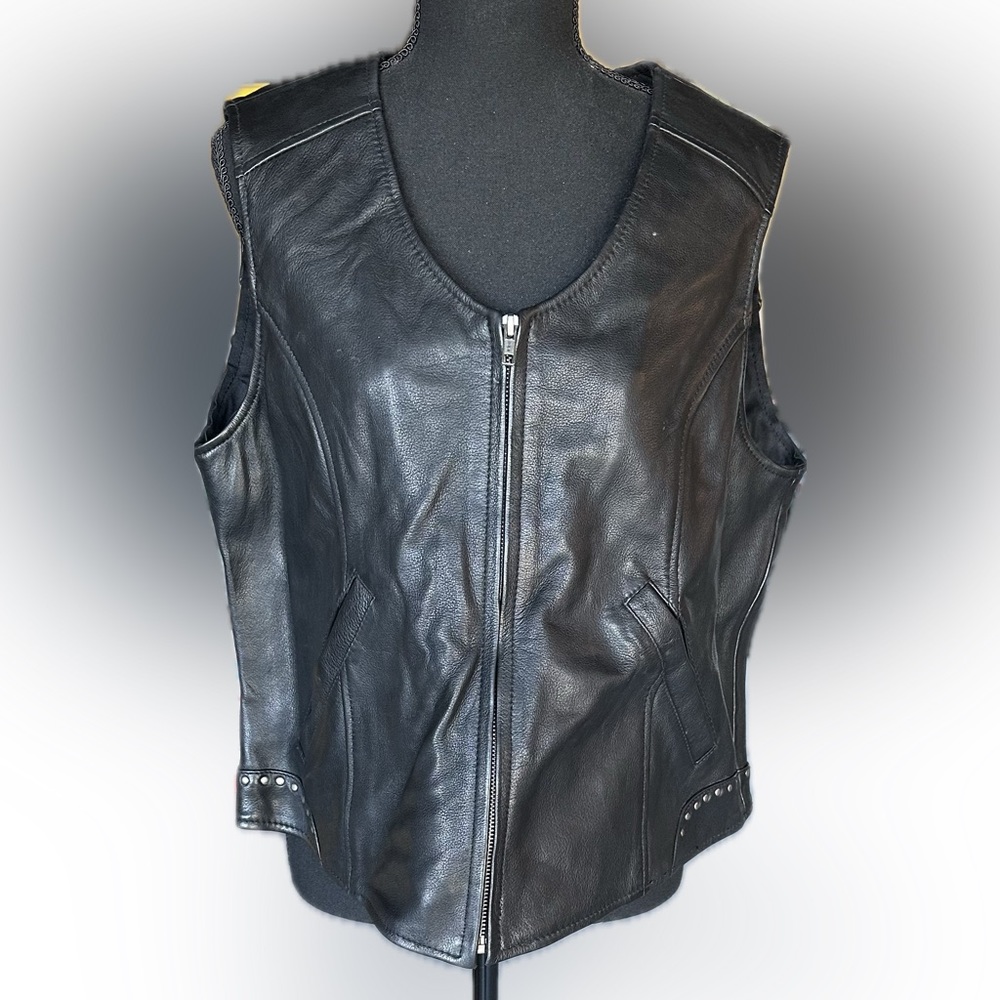 Studded Leather Vest